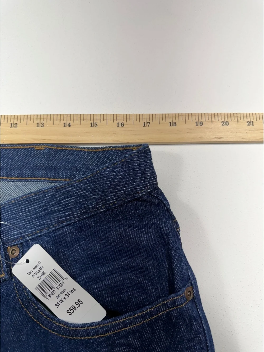 LL Bean Classic Fit Jeans Men’s 34x34 Dark Wash Straight Leg NWT